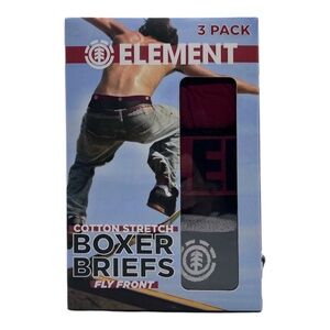 Element Cotton Stretch Men's Boxer Briefs With Fly Front